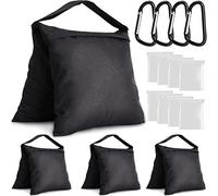 Aimosen 4 Packs Sandbags Weight Bags for Light Stand Photography Video Equipment, Heavy Duty Saddlebag for Backdrop Stand, Photo Tripod, Canopy, Pop up Tent, Umbrella Base, Fishing Chair, Picnic Table