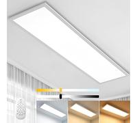 Aimosen Dimmable LED Ceiling Light Panel 100 x 25 cm, Rectangular, Warm White/Cold White, 28W, 2500 Lumens, Minimalist Style, Ideal for Living Room & Office