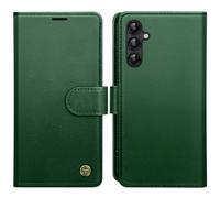 AIMOYU for Samsung Galaxy A14 4G/5G Case, Flip Wallet Leather Phone Case with [4 Card Slots] [Kickstand] [RFID Blocking] Magnetic Protective Shockproof Cover for Samsung A14 Phone Case - Green