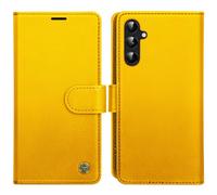 AIMOYU for Samsung Galaxy A54 5G Case, Flip Wallet Leather Phone Case with [4 Card Slots] [Kickstand] [RFID Blocking] Magnetic Protective Shockproof Cover for Samsung A54 Phone Case - Orange