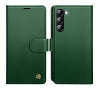 AIMOYU for Samsung Galaxy S23 5G Case, Flip Wallet Leather Phone Case with [4 Card Slots] [Kickstand] [RFID Blocking] Magnetic Protective Shockproof Cover for Samsung S23 Phone Case - Green