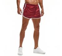 AIMPACT Mens Short Shorts 3 Inch Mesh Retro | Breathable, quick-dry, double-layer mesh, split-panel sides, drawstring, retro slim fit, for gym, swim, run, casual