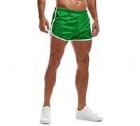 AIMPACT Mens Short Shorts 3 Inch Mesh Retro | Breathable, quick-dry, double-layer mesh, split-panel sides, drawstring, retro slim fit, for gym, swim, run, casual