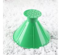AIMQIAD Car Wind Glass Snow Scraper, 1PC, Conical Ice Shovel, Funnel Snow Remover Tool, Compatible with Nissan Murano Patrol,4-Green