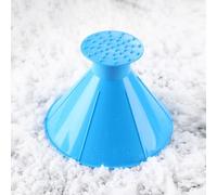 AIMQIAD Car Wind Glass Snow Scraper, 1PC, Conical Ice Shovel, Funnel Snow Remover Tool, Compatible with Mitsubishi L200 Triton,3-Blue