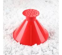 AIMQIAD Car Wind Glass Snow Scraper, 1PC, Conical Ice Shovel, Funnel Snow Remover Tool, Compatible with Mitsubishi L200 Triton,2-Red