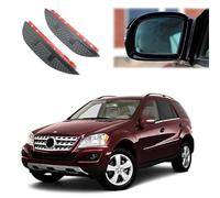 AIMQIAD Compatible with Mercedes-Benz M-Class W164 2006-2011, 2PCS Rear View Side Mirror Rain Board Eyebrow Shield Rainproof Cover Sun Visor Car Exterior Accessories