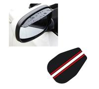 AIMQIAD Compatible with TOYOTA YARIS Hatchback 2006-2010, 2PCS Rear View Side Mirror Rain Board Eyebrow Shield Rainproof Cover Sun Visor Car Exterior Accessories,B Black