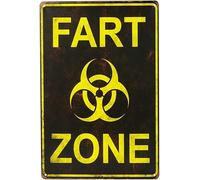 AimQurt Fart Zone Warning Enter at your own Risk Tin Sign Metal Wall Poster Decoration Plaque for Business Home Bar Room Garage Garden Man Cave 5.5""x8"", style-10