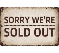 AimQurt Sorry We're Sold Out Vintage Metal Tin Sign Funny Novelty Sign for Home Kitchen Garden Farm Store Bar Pub Restaurant Cafe Man Cave Wall Art Decor Accessories Poster Gifts 12""x16"", style-4