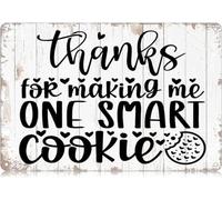 AimQurt Thanks for Making Me One Smart Cookie Metal Signs Funny Vintage Tin Sign Wall Art Decor Iron Poster for Home Farmhouse Bar Cafe Pub Garage Man Cave Gifts 12""x16"", style-8