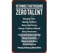 AimQurt Vintage Poster 10 Things That Require Zero Talent Metal Tin Sign For Bedroom Man Cave Living Room Kitchen Bathroom Garage Bar office Club Art Wall Decoration Plaque Gift 5.5""x8"", style-4