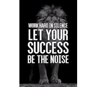AimQurt Work Hard In Silence Let Your Success Be The Noise Lion Tin Sign Motivational Quote Wall Art Posters and Prints Wall Decor Home Decor Office Kitchen Wall 8"x12"