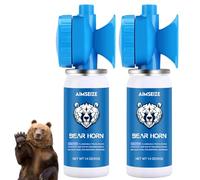 AIMSEIZE - Bear Horn for Self Defense: 1.4oz air horn to scare bears, 120dB heard up to 1/2 mile away, bear horn for hiking, camping, climbing