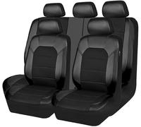 AIMXGBPS 9 Pcs Car Seat Cover, for MG ZS EV MG3 MG4 MG5 MG7 GT HS RX5 5 Seats PU Leather Universal Seat Cover Full Set Auto Interior Accessories,A