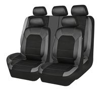 AIMXGBPS 9 Pcs Car Seat Cover, for VW T-Cross 1.0 TSI 5 Seats PU Leather Universal Seat Cover Full Set Auto Interior Accessories,B