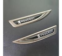 AIMXGBPS Car Emblem for Peugeot 208 2012-2015, Badge Emblem Logo Letters Car Side Hood Trunk Exterior Front Bonnet,normal-B