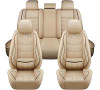 AIMXGBPS Car Seat Covers for Land Rover Defender 110/130 L663 2020 2021 2022 2023 2024 2025, 5 Seater Covers Non Slip Breathable Protector Luxury Front And Rear Full Comfortable Accessories,Beige