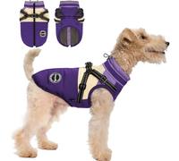 AIMYDOG Dog Winter Coat, Waterproof Jacket, Windproof & Reflective Snowsuit, Fleece Vest for Small to XXL Dogs, Purple