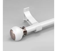 ain Rod for 2.3-19.6ft Aluminium Detive Pole for Blackout ains Ideal for Bedroom Kitchen Outdoor Use - White 190cm (2 * 95cm)