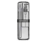 AINAAN Portable Cup 8 in 1 Wash Set Storage Case, Toothbrush & Toothpaste Shower Gel Shampoo Comb Travel Kits Toiletry Sub, PC+ABS+PP, Gray