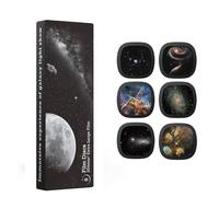 Ainael Galaxy Projector Disc, 5K Ultra HD Slides Discs for Galaxy Projector | Compatible with SKE-TKQ01 & BL-DQY02 (Pro Version) • 8 Themes • Replaceable • Realistic • 6Pcs Disc Set