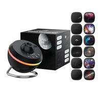 Ainael Galaxy Projector, Star Projector Home Planetarium Space Ceiling Starry Sky Night Light with Light Strip, Meteor and Galaxy Projector & 2 Filme Set for Kid Adult Gift