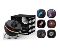 Ainael Galaxy Projector, Star Projectors Home Planetarium Space Ceiling Starry Sky Night Light with Light Strip, Meteor and Galaxy Projector & 7PCS Discs for Kid Adult Gift