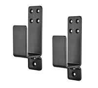 AINAFIX Door Barricade Brackets, 2 Pack Drop Open Bar Holder U Bracket for 2 by 4 Lumber, Heavy Duty Closed Bar Holder Steel U Bracket