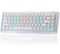 Ainbell Base68 Custom Keyboard, Wireless Mechanical Keyboard,65% Layout, Hot-Swappable, BT5.0/2.4G/USB-C Mode, 2-Layer keycaps, RGB Backlit, Cute Candy Design for Mac/Win/Gaming