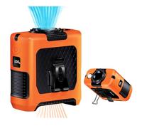 AINFTIME 2025 Portable Waist Clip Body Fan 10000mAh Personal Wearable 6-40H Powerful Outdoor (10000mAH / Orange)