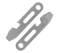 ainhue A315 Mini Pry Bar Bottle Opener, TC4 Titanium Multi-Tool EDC Keychain Carry Small Prybar Crowbar Hex Wrench, Ruler