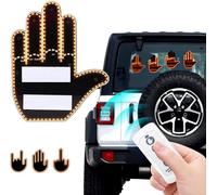 Ainid Gesture Finger Light for Car, 2024 New Finger Light LED Car Back Window Sign, Funny Car Accessories Warning Lighting