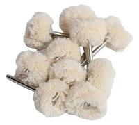 ainih 1" Wool Felt Grinding Sanding Head Abrasive Buffing Wheel 2.35/3mm Shank Cotton Thread Polishing Mini Brush