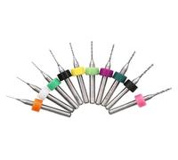 ainih 10pcs/Set 0.1-1.2mm PCB Mini Drill Bits Tungsten Steel Carbide For Print Circuit Board CNC Machine Tool Parts