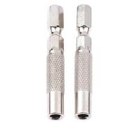 ainih 2pcs Hex Shank 6.35mm to 4mm Insert Bit Adapter Electric Screwdriver Socket Holder Micro