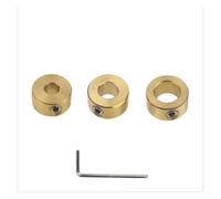 ainih 3-12mm Drill Bit Tools Brass Depth Stop Collars Ring Positioner Ring with Hex Wrench for Woodworking Drill Bit Locator Tools