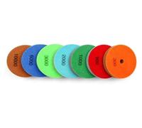 ainih 4 Inch 7pcs/Set Sponge Marble 100mm Diamond Sponges for Polishing Wet Using Stone Buff Granite Marble Polishing Pads