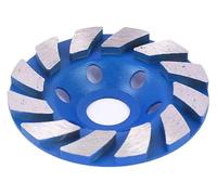 ainih 4inch Concrete Grinding Wheel 2-Segment Heavy Duty Turbo Row Diamond Cup Angle Grinder Disc for Granite Stone Marble Masonry
