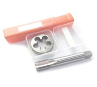ainih Fine Screw Thread Taps and Round Dies Sets M11 M12 M13 High-Speed Steel Machine Plug Metric Hand Tap Die Set M14 M15 M16 M12x1.75 M14x2 M16x1