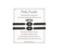 AINILOVE 2Pcs Matching Knot Bracelets for Couples Love Knot Bracelet Pinky Promise Soulmate Relationship Friendship Bracelets for Women Bff Best Friend Knot Jewelry Couples Gifts for Him and Her, One