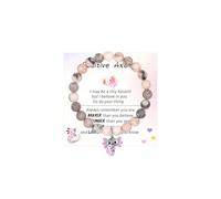 AINILOVE Axolot/Fox/Deer Pink Sparkly Balls Bracelet Axolot/Fox/Deer Lover Animal Gift Birthday Back to School Gifts for Daughter Niece, adjustable, Copper, no gemstone