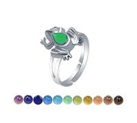 AINILOVE Color Changing Ring Sensing Temperature Rings Oval/Turtle/Butterfly/Penguin Animal Mood Ring Birthday Party Jewelry Gifts For Daughter Niece Sister Friends, Copper, No Gemstone