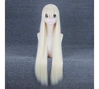 Ainime Nier:automata A2 Silver/Light Golden Wig Cosplay Costume Yorha Type a No.2 Women Synthetic Long Hair Halloween Party Wigs dm-870
