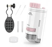 Aininxun Kids Pocket Microscope Mini Portable Microscope Childrens Handheld Microscope Science kit Hand Held Microscope for kids Students Experiment Magnification Preschool Educational Toy Gift