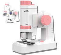 AiNinXun Portable Children Microscope Handheld Pocket Kids Microscope Boys Girls Science Gift 200x Monocular Microscope with Led Light Deatchable Microscope with Base for Student Beginners Observation
