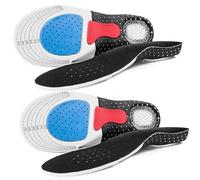 AINIUNIU 2 Pairs Elastic Shock Absorbing Shoe Insoles Breathable Honeycomb Sneaker Inserts Sports Shoe Insole Replacement Insoles for Men and Women, for Boots Hiking Running Standing, Size 6.5-10