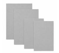 AINIUNIU 4 Pcs Lino Sheets, Lino Printing Plates Kit, Lino 2A4+2A5 Sheets, Ideal for Printmaking/Lino Printing, 3mm Thick Soft Printing Sheets, for Printmaking, Crafting and DIY Engraving - Grey