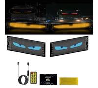 Ainiupi 2PCS Devil Eyes Light for Cars, LED Eye Light Signs for Car, Flexible LED Display Screen for Car, Store, Halloween Party, Bar