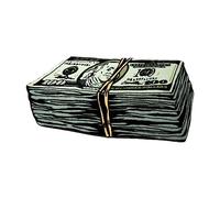 Ainiupi Money Rugs 100 Dollar Bill Runner Area Rug for Living Room Kitchen Rug Laundry Runner Rug Bedroom Bathroom Mat